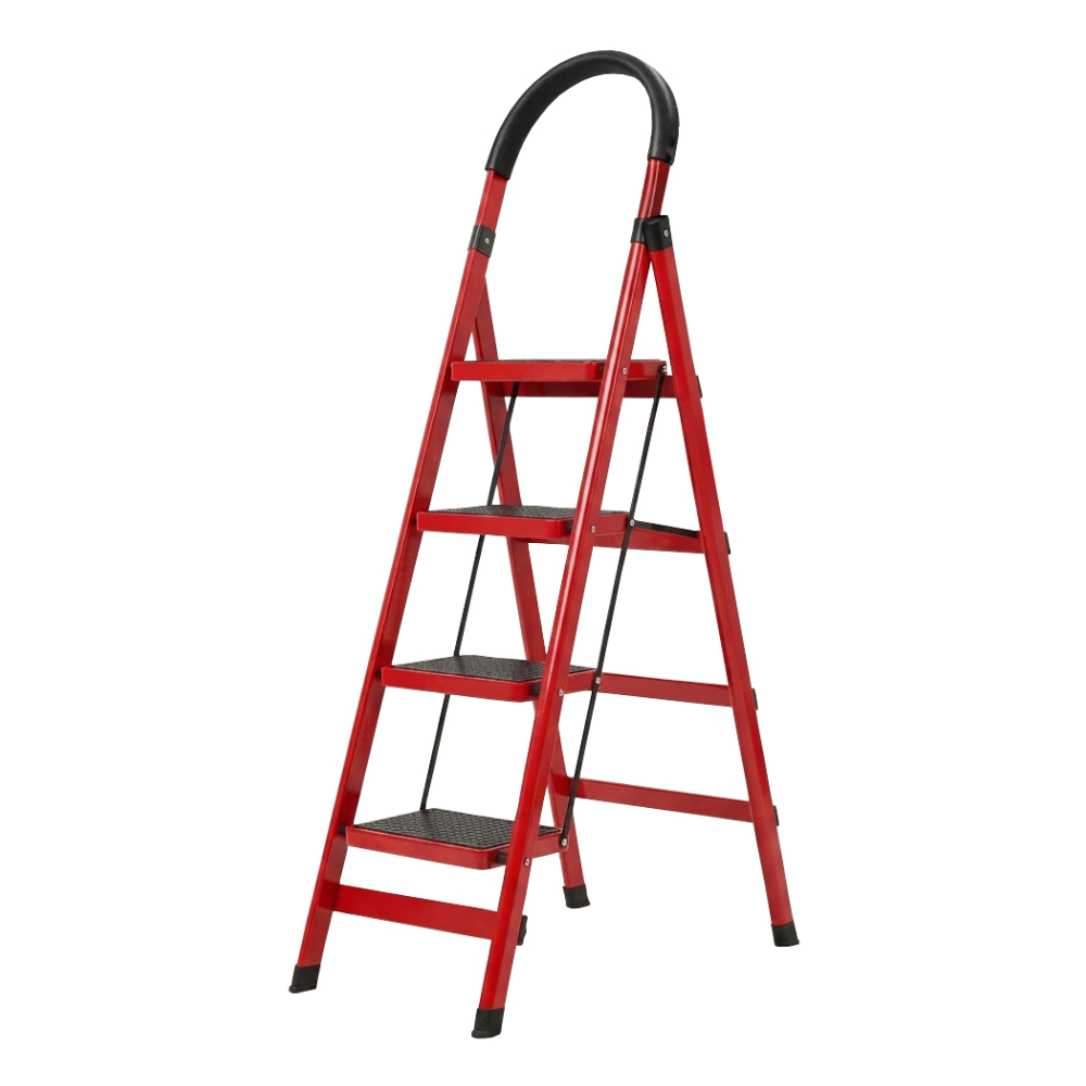 บันได STEP 4 ขั้น MEDILA รุ่น HMLV-00172-4-RD พับได้ สีแดง